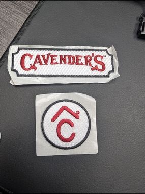 Cavender's Women's Patch Hat - White & Red Embroidered Logo